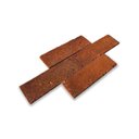 Ver imagem 2 de Revestimento Cerâmica Natural - Tijolinho Sierre Rustici 7x22cm Marrom/Terracota