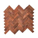 Ver imagem 4 de Revestimento Cerâmica Natural - Tijolinho Sierre Rustici 7x22cm Marrom/Terracota