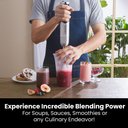 Ver imagem 7 de Elite Gourmet Ehb1062 Mixer 500w Preto & Inox