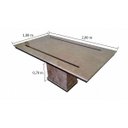 Ver imagem 3 de Mesa de Jantar Mármore Travertino Modelo Lisboa 2,00x1,00