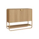 Ver imagem 1 de Sapateira Luna 1 Porta 1 Prateleira Hanover/dourado 93x75cm