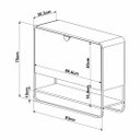 Ver imagem 5 de Sapateira Luna 1 Porta 1 Prateleira Hanover/dourado 93x75cm