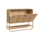 Ver imagem 4 de Sapateira Luna 1 Porta 1 Prateleira Hanover/dourado 93x75cm