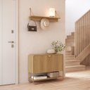 Ver imagem 2 de Sapateira Luna 1 Porta 1 Prateleira Hanover/dourado 93x75cm