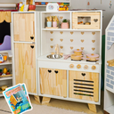 Ver imagem 1 de Cozinha Infantil com Geladeira Petit Kit Livro Educativo em Madeira | Eita Casa Perfeita