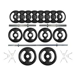 Kit Anilhas e Barras para Musculação - 23 Peças - 3