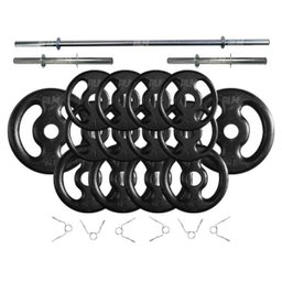 Kit Anilhas e Barras para Musculação - 23 Peças - 1