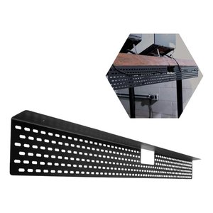 Calha Organizadora de Cabos e Fios para Mesa:preto