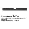 Calha Organizadora de Cabos e Fios para Mesa:preto - 4
