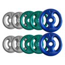 Ver imagem 1 de Combo com 10 Anilhas Emborrachadas - 30 Kg