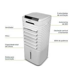 Climatizador Britânia 4 em 1 Autonomia de 26h 220v Bcl05a - 5