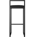 Ver mais imagens de Kit 02 Banquetas Alta Para Cozinha Sala De Jantar Hanna L02 Preto Corano Preto - Lyam Decor