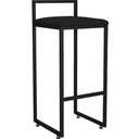 Ver imagem 3 de Kit 02 Banquetas Alta Para Cozinha Sala De Jantar Hanna L02 Preto Corano Preto - Lyam Decor
