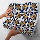 Ver imagem 3 de Kit 10 Metros - Adesivo Azulejo Português para Paredes