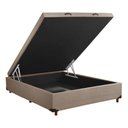 Ver imagem 1 de Base Box com Bau de Casal 1,38 So1clique - Linho Bege