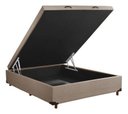 Ver imagem 1 de Base Box com Bau de Casal 1,38 So1clique - Linho Bege