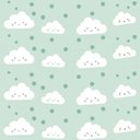 Ver imagem 1 de Papel de Parede Kids Nuvem Verde