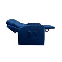 Ver imagem 2 de Poltrona Papai com Porta Copo Reclinável Massageador Veludo:azul Marinho