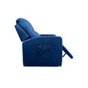 Ver imagem 6 de Poltrona Papai com Porta Copo Reclinável Massageador Veludo:azul Marinho