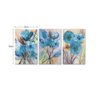 Conjunto 3 Quadros Decorativos Tela em Lona Flores Aquarelas 100x60cm para Sala Quarto - 2