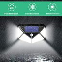Ver imagem 6 de Luminária Parede Solar 100 Leds Bateria Luz Balizador Jardim