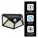 Ver imagem 3 de Luminária Parede Solar 100 Leds Bateria Luz Balizador Jardim
