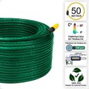 Ver imagem 2 de Mangueira de Jardim 50m Slim com Esguicho Reforçada Flexível:verde