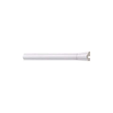 Rodameio de Poliestireno 2,9cm x 14mm x 2,40m Frisado Clássica 448 Santa Luzia Branco