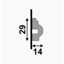 Ver imagem 3 de Rodameio de Poliestireno  2,9cm x 14mm x 2,40m Frisado Clássica 448 Santa Luzia