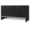 Ver imagem 5 de Armário Multiuso Aéreo Cabideiro Grécia Preto - Lyam Decor