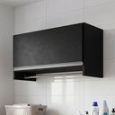 Ver imagem 1 de Armário Multiuso Aéreo Cabideiro Grécia Preto - Lyam Decor