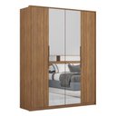 Ver imagem 2 de Guarda Roupa Casal 4 Portas com Espelho e 3 Gavetas Grécia - Amêndola Touch Amêndola Touch