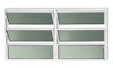 Ver imagem 1 de Basculante Alumínio 2 Seções 60 x 150 Plus V.Boreal Branco Brimak