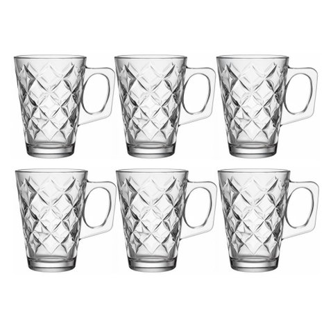 Conjunto 6 Canecas Chá Café Vidro La Vie
