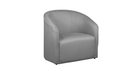 Ver imagem 3 de Kit 2 Poltronas Decorativa Lara Linho Cinza - Lm Decor