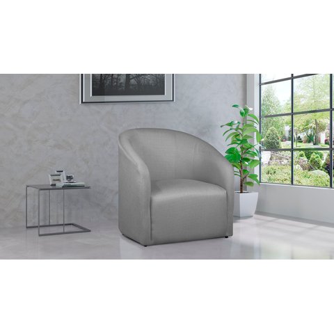 Kit 2 Poltronas Decorativa Lara Linho Cinza - Lm Decor