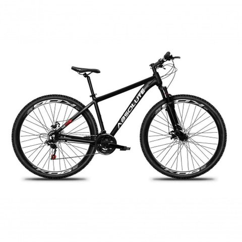 Bicicleta Aro 29 Absolute Nero 5 Alumínio Freio a Disco 21V Garfo Suspensão Mountain Bike Preto 23