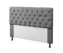 Ver imagem 1 de Cabeceira Mirage Para Cama Box Solteiro 120cm Com Capitonê Suede:Cinza