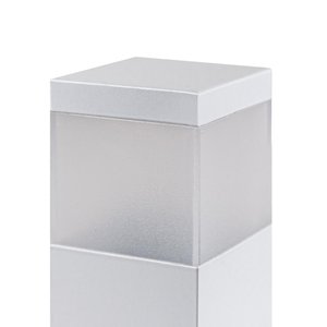 Poste Balizador 30cm para Jardim em Alumínio para Lâmpada E27 - Branco St1301