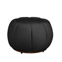 Ver imagem 5 de Kit Poltrona Base Giratória C/ Almofada e Puff Concha Veludo Cor Preto