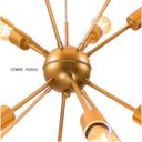 Ver imagem 3 de Pendente Sputnik Atom Cobre Fosco + 12 Lâmpadas Filamento de Carbono 220V G95 St598
