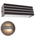 Ver imagem 3 de Kit 3 Arandela Frisada 30cm Para Lâmpada E27 Luminária Marrom