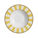 Ver imagem 1 de Conjunto com 6 Pratos Fundo Stripe Amarelo Ø25cm Alleanza Cerâmica