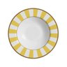Conjunto com 6 Pratos Fundo Stripe Amarelo Ø25cm Alleanza Cerâmica - 1