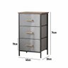 Comoda Armario Organizador 3 Gaveta Porta Objeto Roupa Livro Sapato Quarto Sala Casa Closet Banheiro - 3