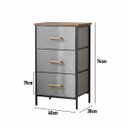 Ver imagem 3 de Comoda Armario Organizador 3 Gaveta Porta Objeto Roupa Livro Sapato Quarto Sala Casa Closet Banheiro