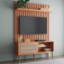 Ver imagem 2 de Rack para Sala com Painel Ripado para Tv 55 Pol Egon D03 Freijó - Lyam Decor