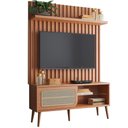 Ver imagem 1 de Rack para Sala com Painel Ripado para Tv 55 Pol Egon D03 Freijó - Lyam Decor