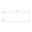 Ver imagem 2 de Toalheiro Barra 60cm Deca Versa 2040.bl31.060.mt Black Matte
