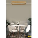 Ver imagem 5 de Plafon Madeira Retângular 120x10cm - 02 Luzes G12 - Freijó